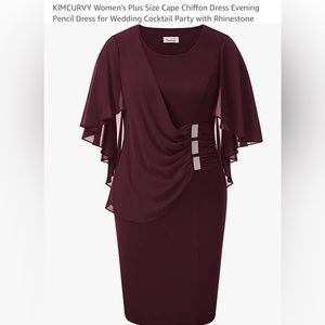 Mother of the Bride dress, Burgundy. Size 18 never worn.